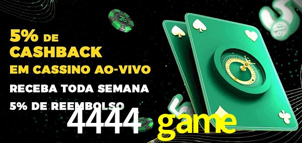 Promoções do cassino ao Vivo 4444 game